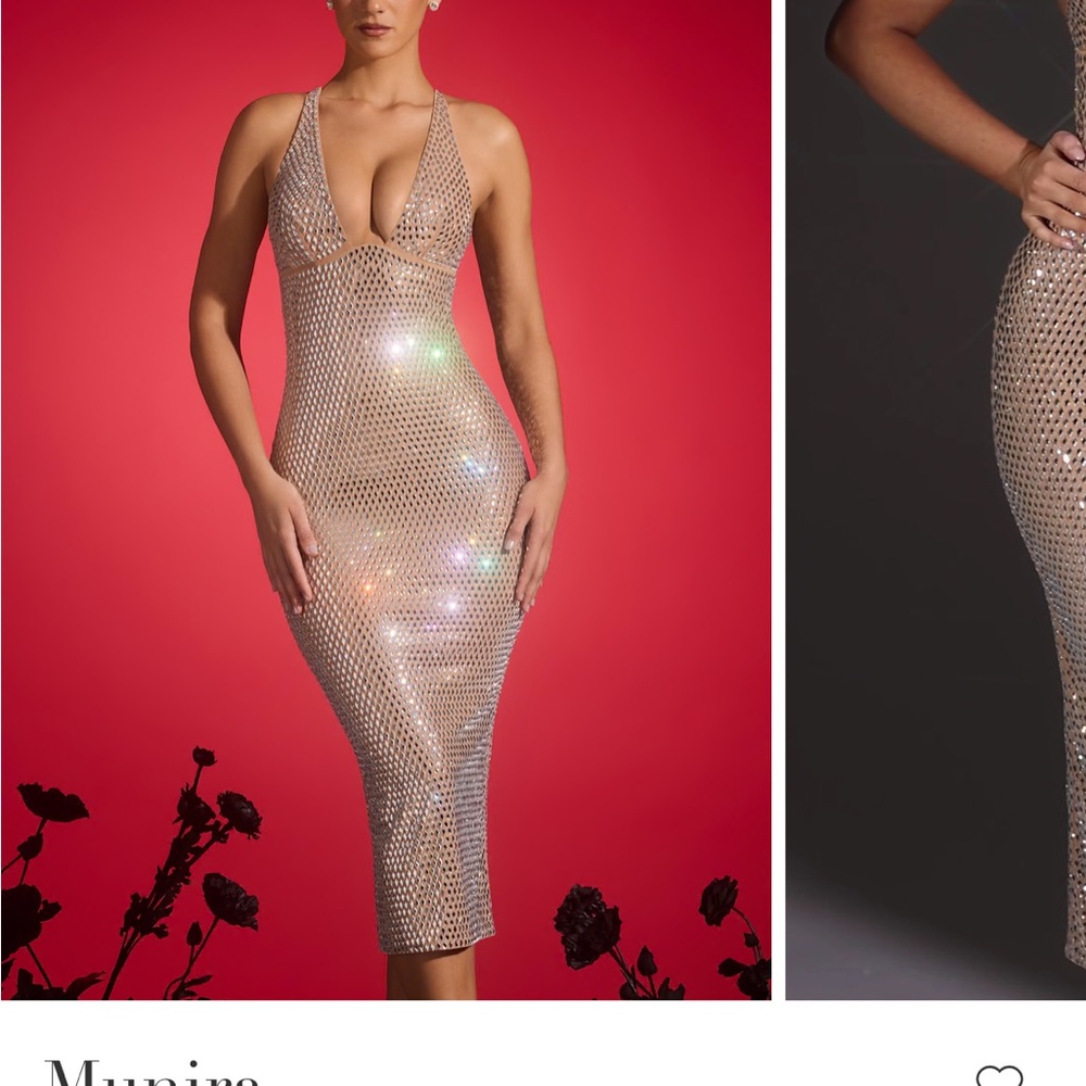 Elegant Silver Sequin Dress